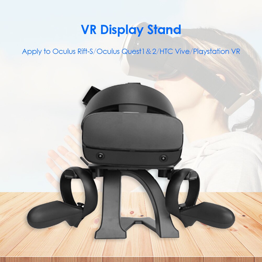 Vr-ständer, headset-display-aufbewahrungshalterung, controller-halterungsstation für oculus go, rift s und quest 2 zubehör