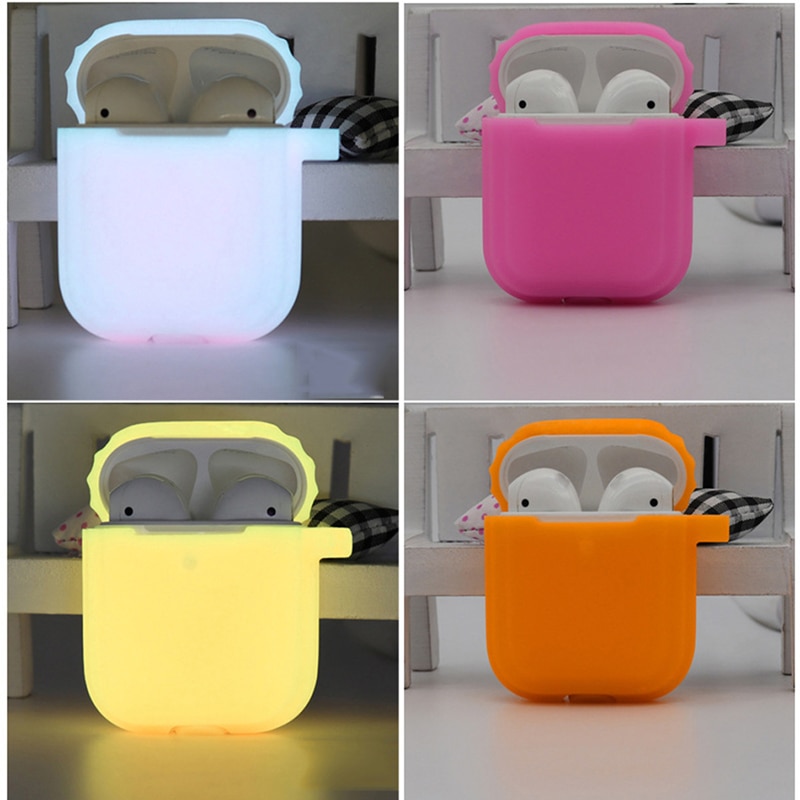 Luminous Earphone Charging Case For Airpods Bluetooth Headset Protective Cover Earphone Accessories Case For Air Pods