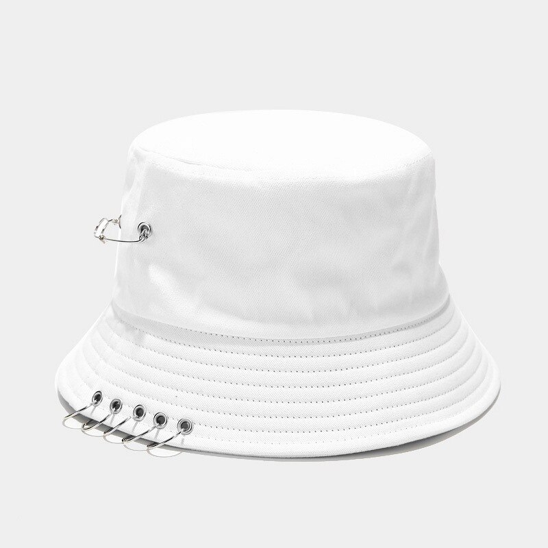 Sombrero de pescador de cinco anillos para hombre y mujer, gorra de pescador de Hip Hop, sombrero de sol de playa, Bob, Rap, Sombrero de Panamá informal para adultos
