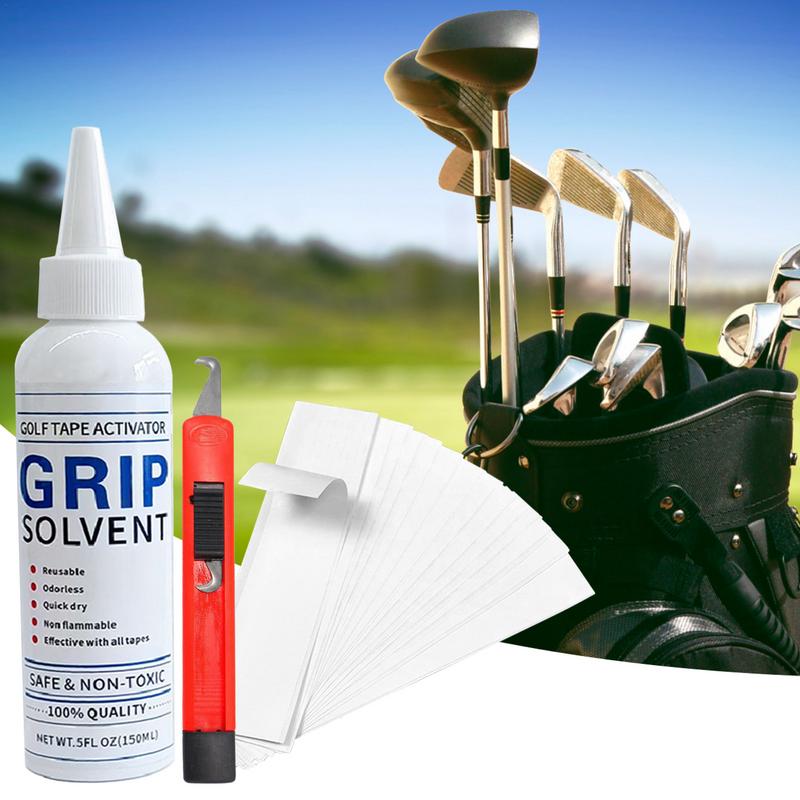 Golfschläger-Griff-Bausatz Klebebandst reifen Golfgriff-Entfernungs werkzeug, das Lösungsmittel-Haken blatt greift
