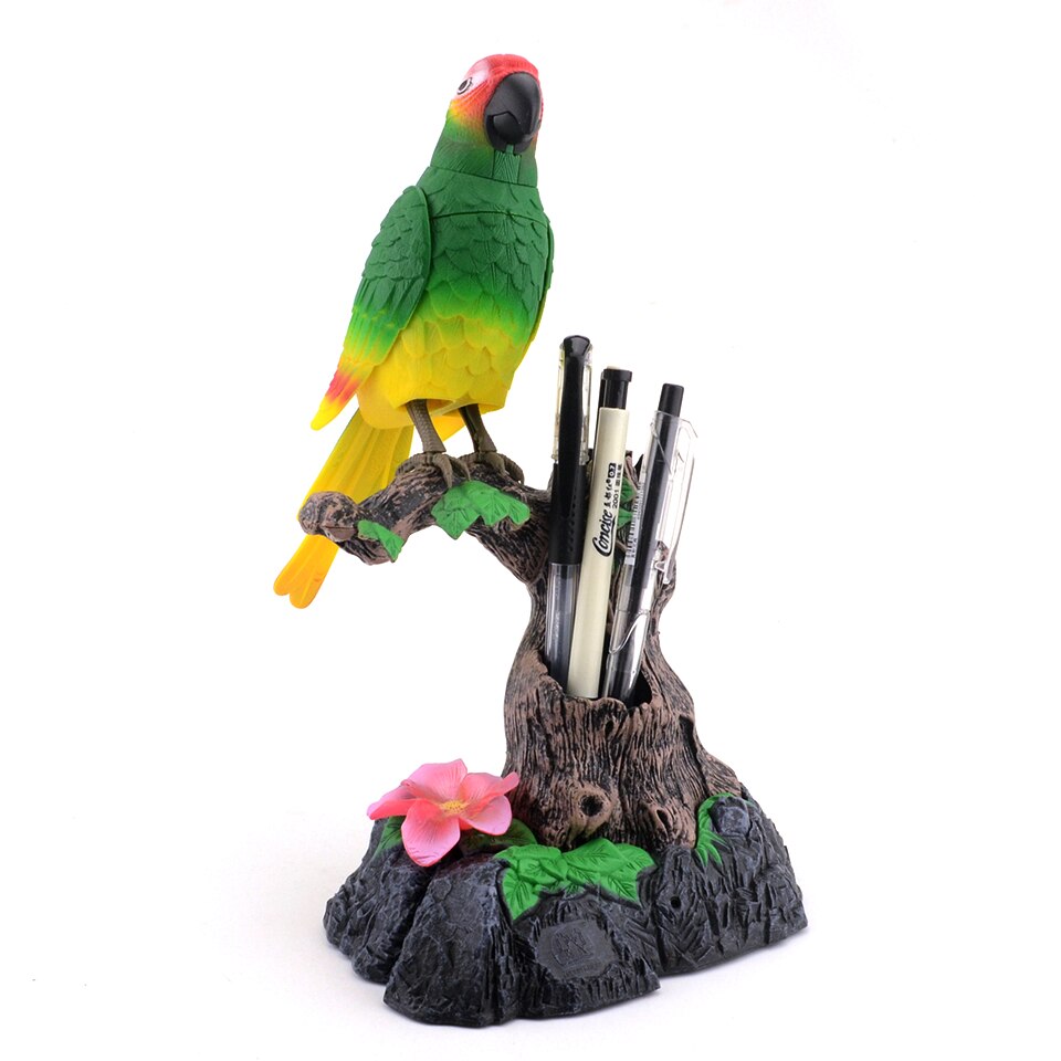 Leuke Robot Elektronische Praten Vogel Huisdieren Speelgoed Bewegende En Geluid Opnemen Spreken Papegaai Praten Speelgoed Voor Kinderen