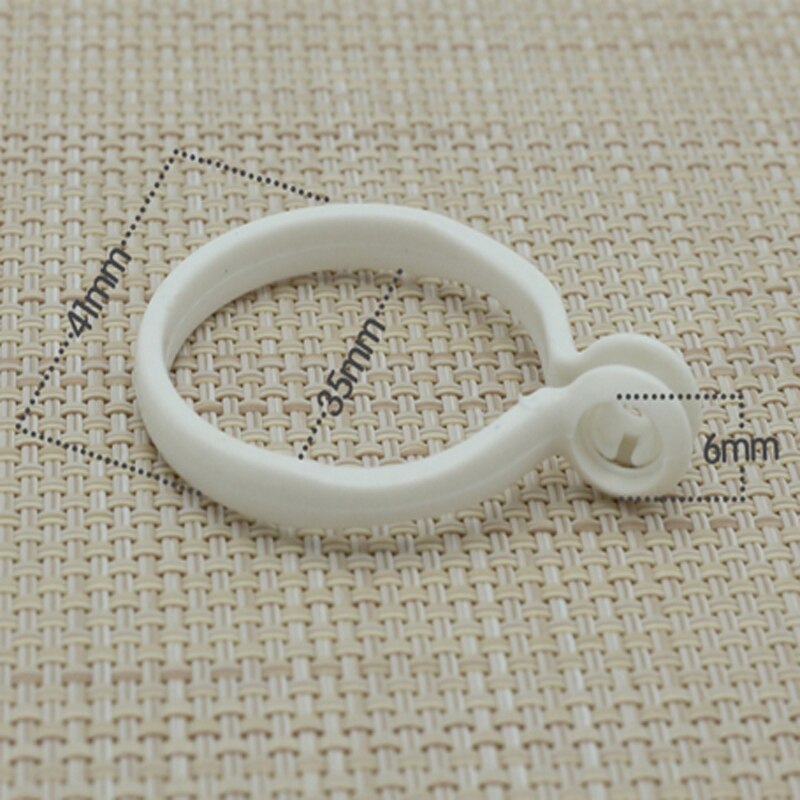 30 Stks/partij Kleurrijke Movable Plastic Gordijn Rod Clips Venster Douchegordijn Ringen Opknoping Klem Ring Tringle Gordijn Clips -40