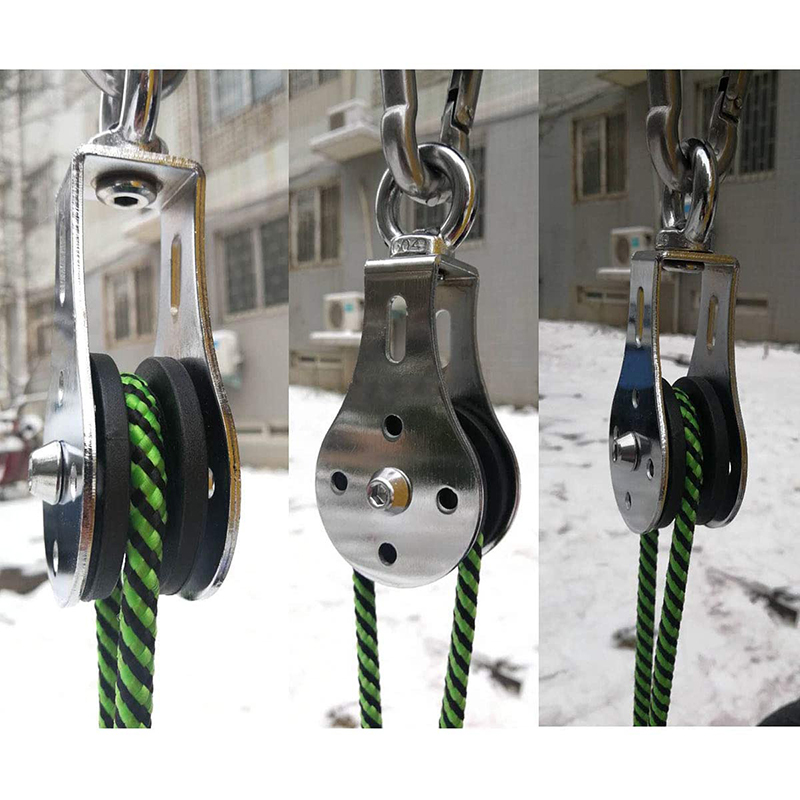 Stainless Steel 304 Single Wheel Swivel Pulley Blocks Loading Fitness Tractions Wheel/Lifting Pulley/Hanging Wheel NOV99