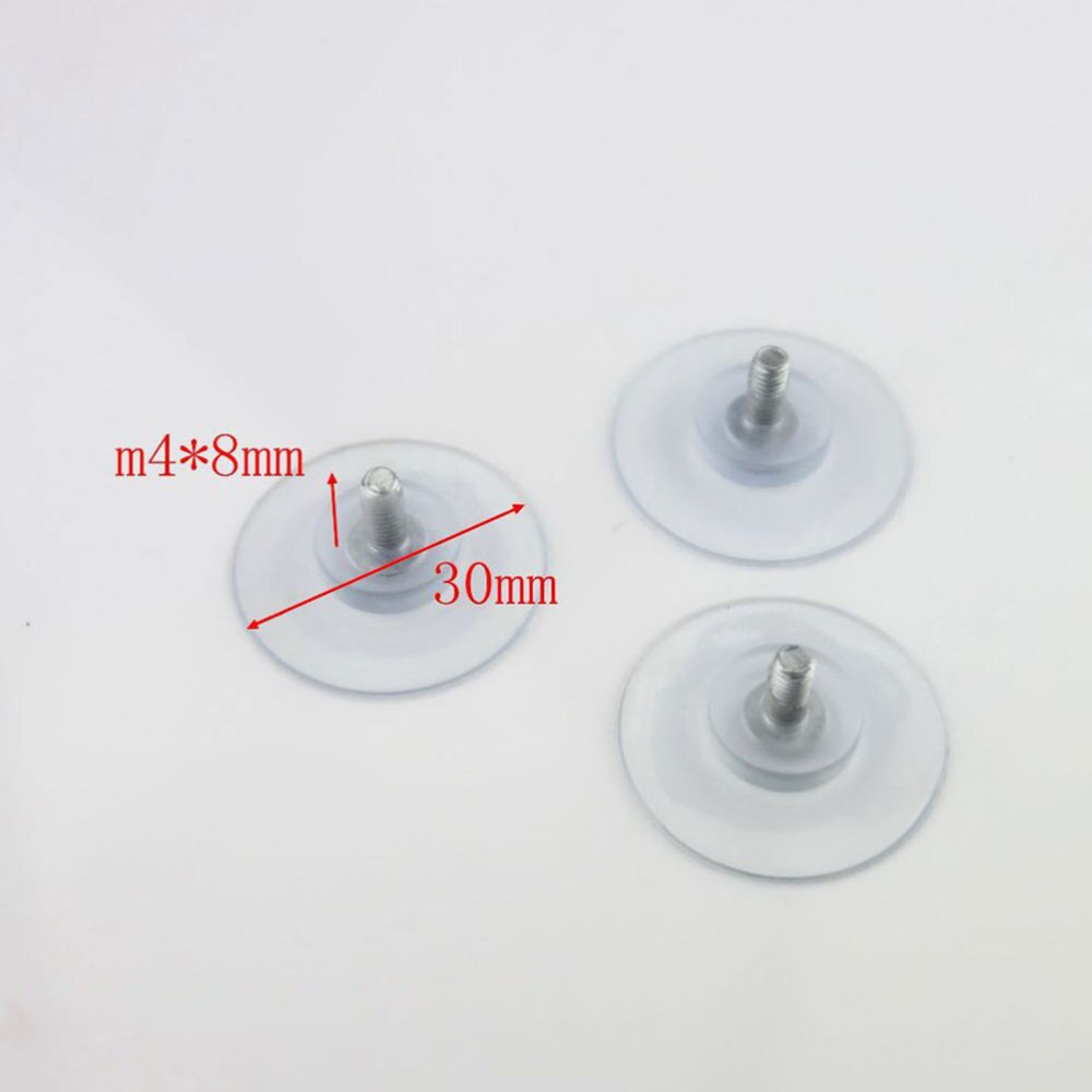 6Pcs 4Mm Meubels Bureau Glas Pvc Transparante Anti-Collision Zuignappen Sucker Hanger Pads Met Schroeven Voor glazen Tafel