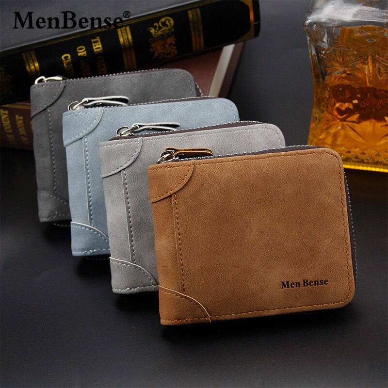 Luxe Mannen Portefeuilles Mode Kaarthouder Portemonnee Multifunctionele Lederen Portemonnee Minimalistische Voor Mannelijke Rits Portemonnee Met Card Wallet