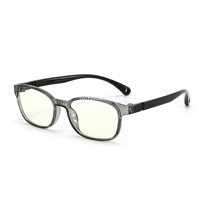 Modieuze Bril Kids Blauw Licht Anti Glare Filter Kinderen Brillen TR90: GY