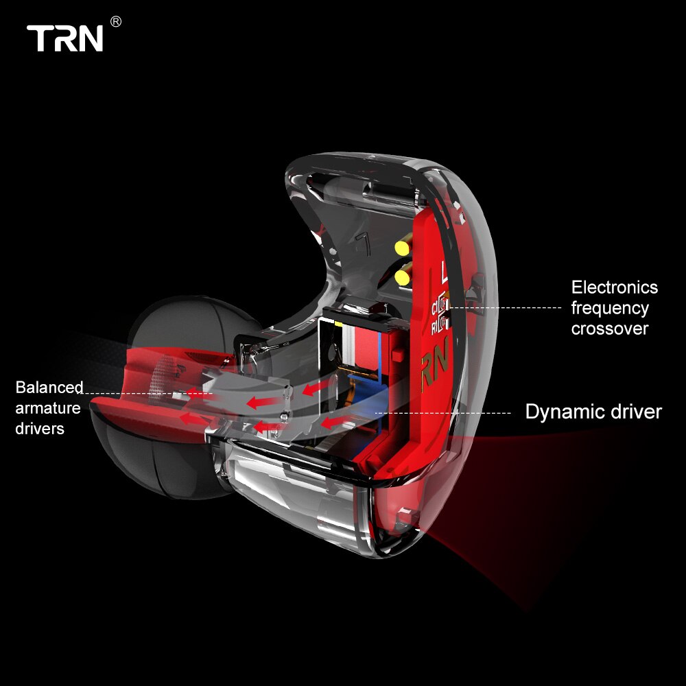 Original TRN V30 Kopfhörer 2BA + 1DD Triple Hybrid Treiber Bass In-ohr Abnehmbare Kabel HIFI Monitor Kopfhörer Mit 2PIN 0,75 MM