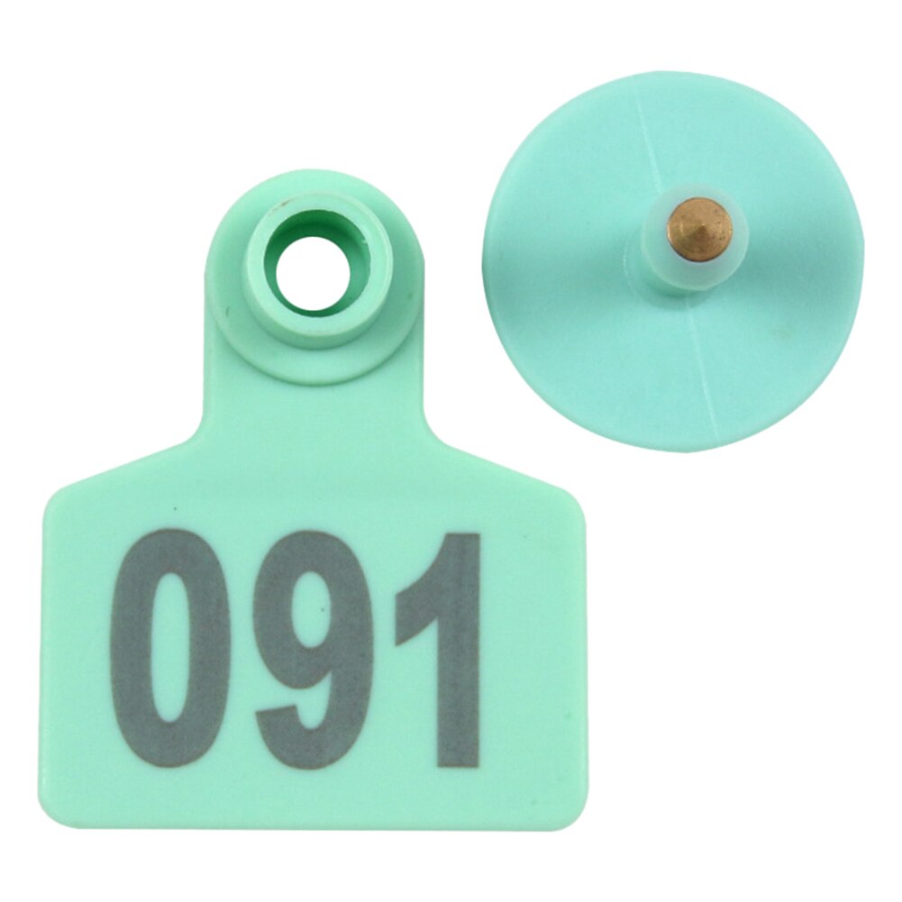 Anti Rot Identification Farm Slaughterhouse Animal Pig Ear Tag No Fading 1 To 100 Reusable Removable Distinguishable With Number