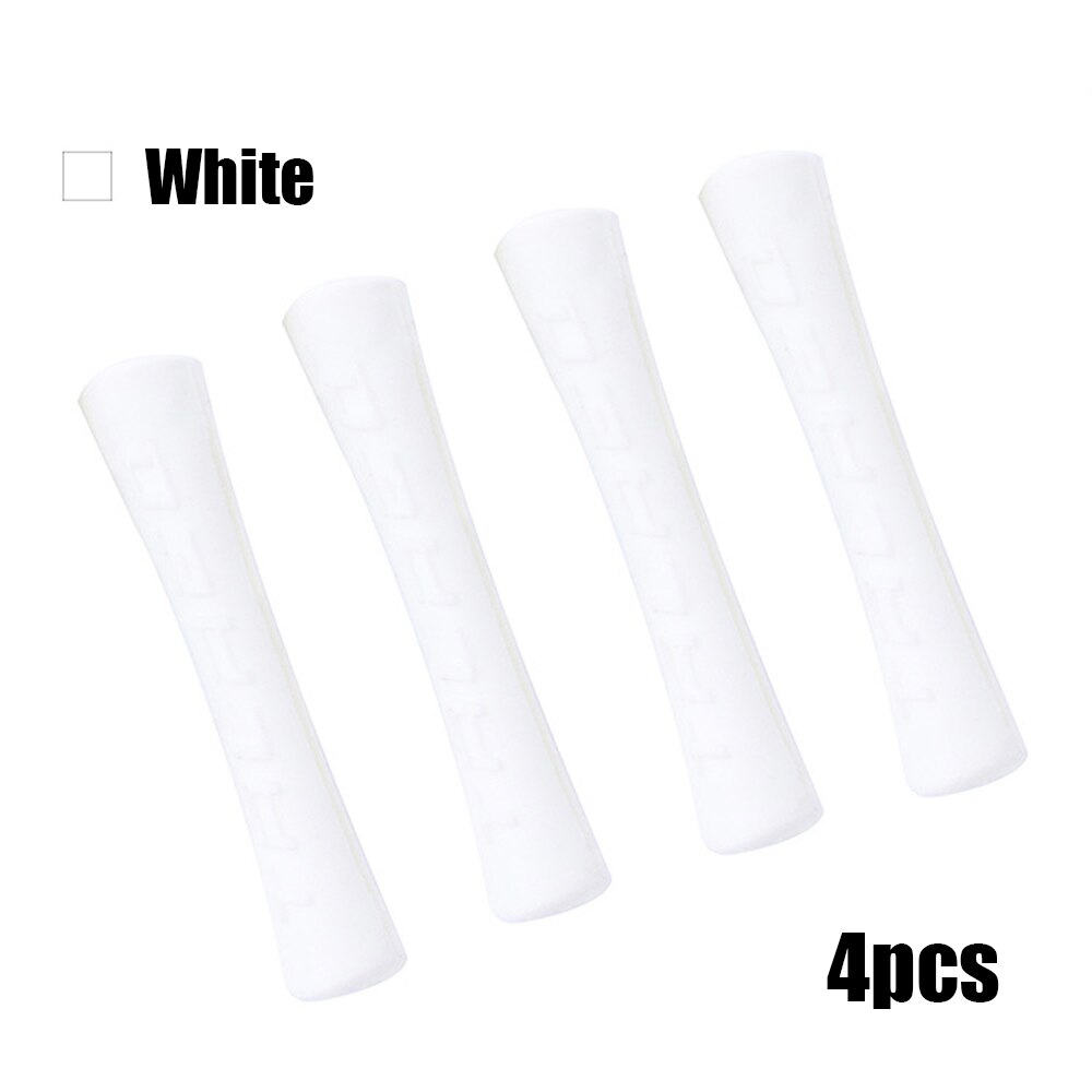 4 Stuks Fiets Kabel Rubber Protector Lijn Pijp Mouw Voor Mountainbike Fietsen 2 Kleuren Ultralight Shift Brake Frame Bescherming: white