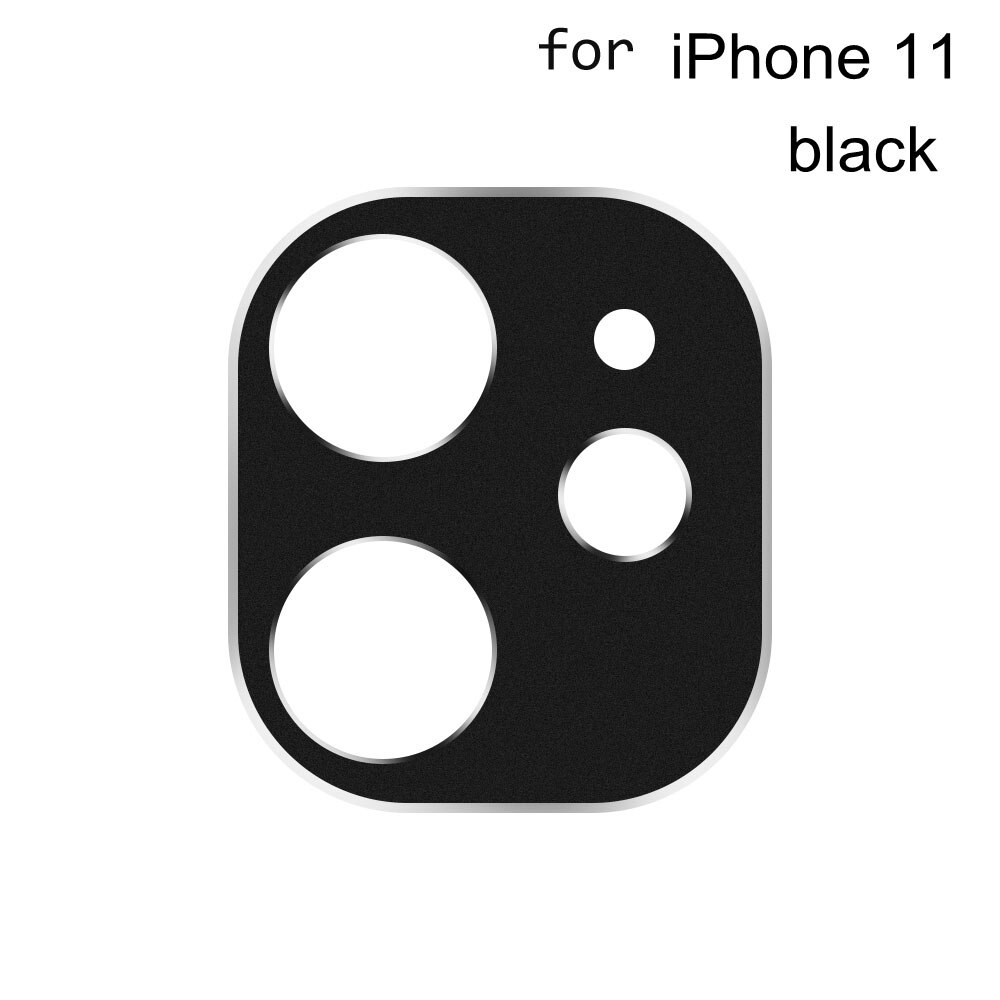 Volle Abdeckung Kamera Objektiv Metall Ring Protector für iPhone 11 Pro/11 Pro/11 Zurück Kamera Objektiv Schutzhülle fall telefon zurück protector: black11