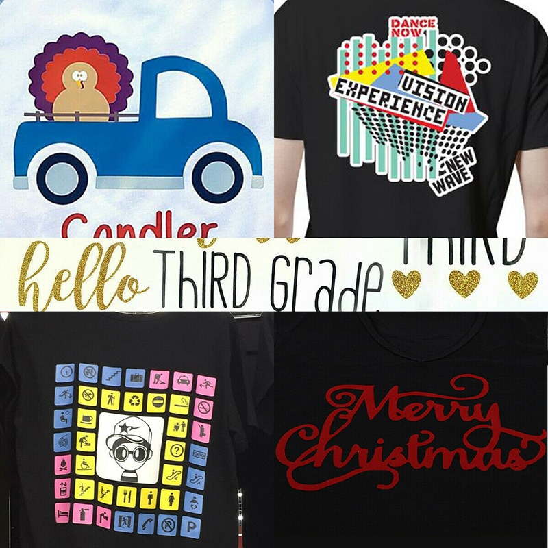 Camiseta de transferencia de calor de PU, vinilo textil, película de Cricut, troquelado de vinilo, 20x100cm, materiales de papel, decoraciones para camisetas, ropa