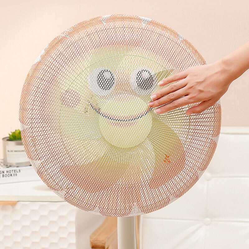 Mesh Fan Safety Protector Net Cover Electric Fan Dust Cover Round Stand Fan Finger Guard Dustproof Storage Bag Home Decor