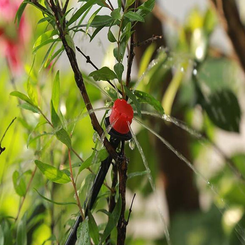 5m-20m diy drypp vanningsanlegg automatisk vanning hageslange mikro drypp vanning sett med justerbare drypper