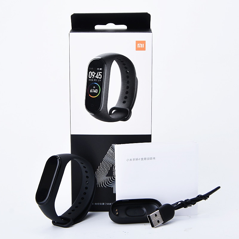 Original Xiaomi Band 4 Smart Bracelet 0.96'' AMOLED Color Touch Screen Heart Rate Fitness Wristband Mi band 4 Global Smart watch