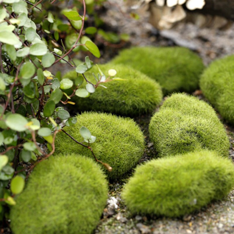 Nep Gras Moss Nep Rock Massaal Steen Nep Gazon Micro Landschap Succulent Diy Home Deco Tuin Decoratie Nep Planten