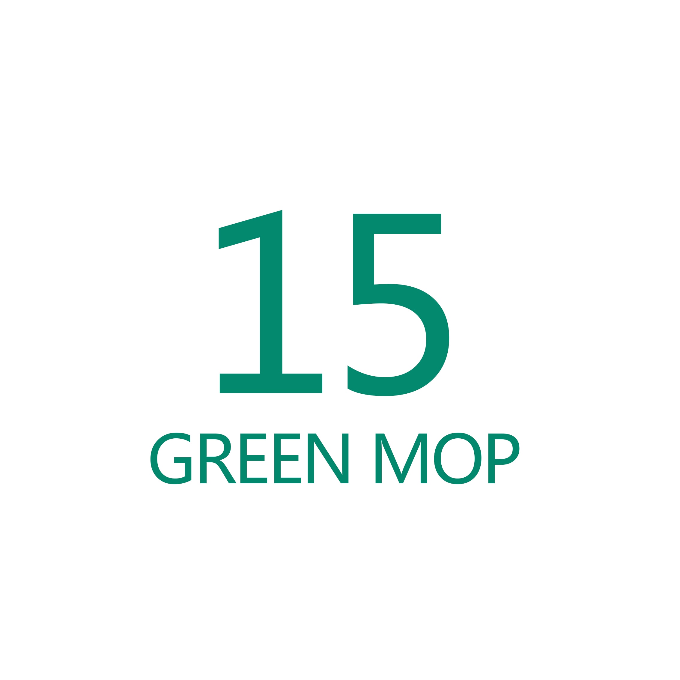 Magic Microfiber Cleaning Mops: 15  GREEN