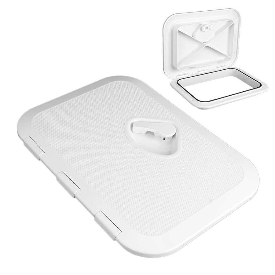 Marine Deck Access Cover Single Handle Square Hatch Cover UV Resistance Lid 270mmx375mm boat accessories