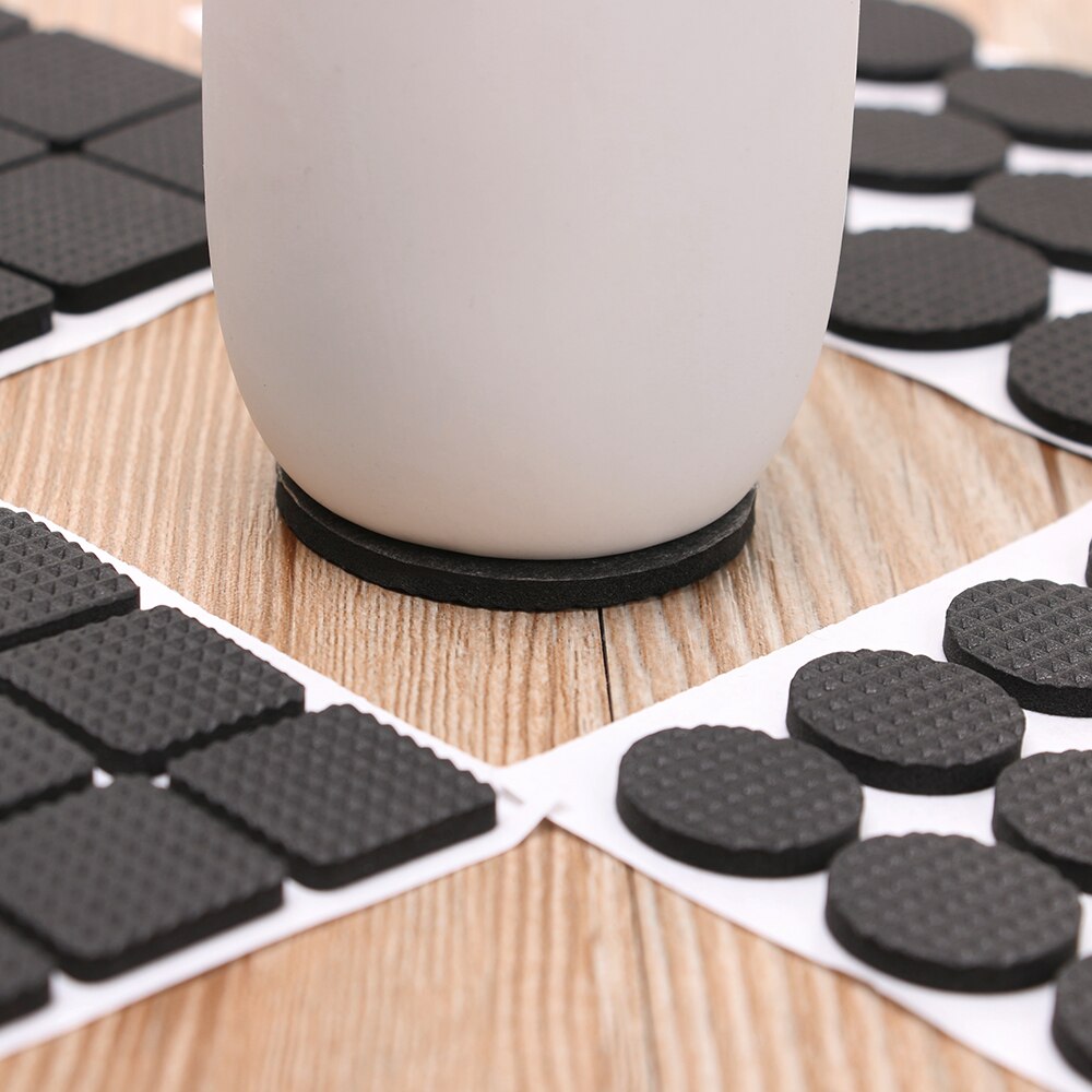 1-24Pcs Zelfklevende Meubilair Been Voeten Tapijt Viltjes Anti Slip Mat Bumper Demper Voor Stoel Tafel protector