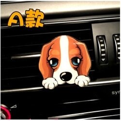 Solide Auto Luchtverfrisser Cartoon Hond Auto Parfum Geur Clip Luchtverfrisser Auto Air Vent Aromatherapie voor Auto Air Comditioner vent