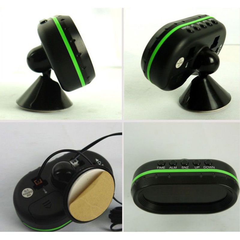 Auto Klok Auto Elektronische Klok Auto Thermometer Lichtgevende Klok Multifunctionele Auto Temperatuur Klok Voltmeter