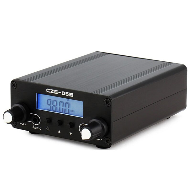 PLL Stereo FM Transmitter Radio Broadcast Station CZE-05B 100/500MW Frequency 76-108Mhz Home Campus Amplifier US Plug