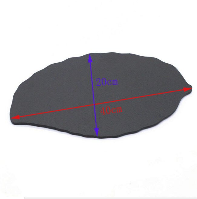 Bladform naturlig skifer aftensmad tallerken solid sten bøf fad sushi grill ost pizza frugt flad plade sushi dessert bakke: 40 x 20 x 0.5cm