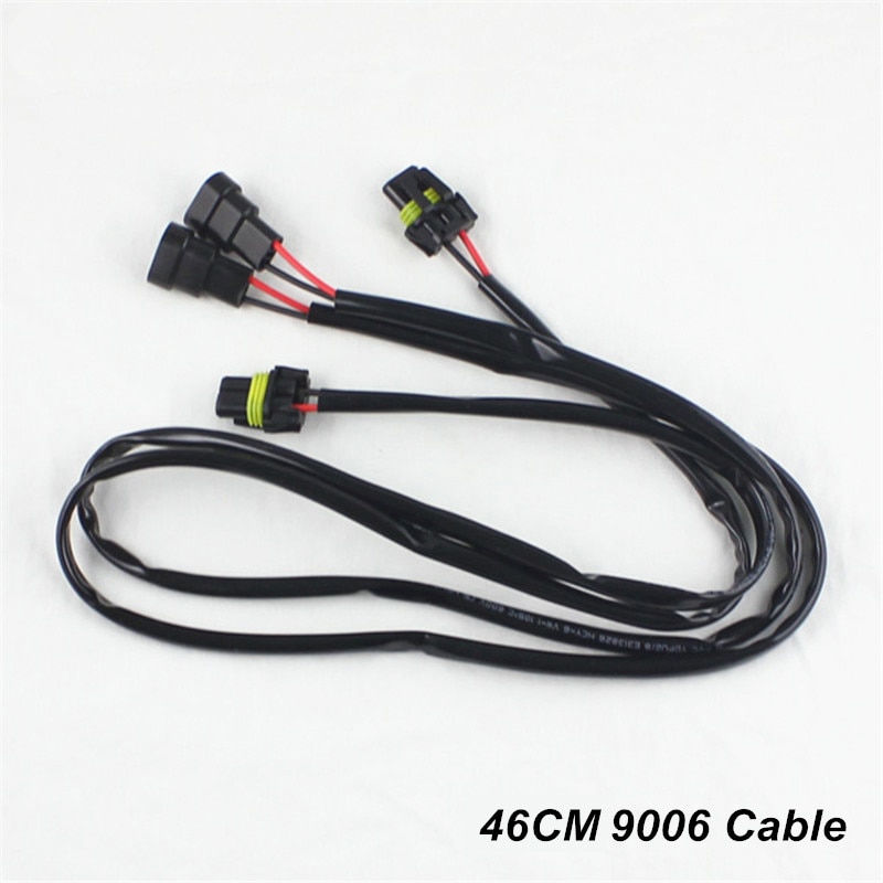 Adaptador de enchufe de arnés de conversión H8 H11, cable conector de lámpara antiniebla de faro HID H7 9006 h8 h11, cable de potencia de balasto, 9006