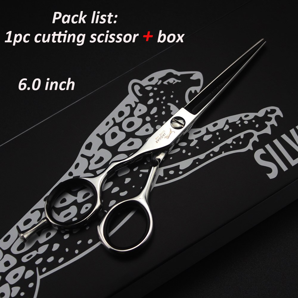 5.5 Inch 6 "Linkshandige Kappers Schaar Jaguar 440C Salon Professionele Kapper Scharen Linkerhand: 60 cutting and box