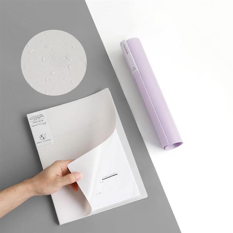 2Pcs Plastic File Folders A4 File Holders Multi-function Document Holders Booklet File Bag 30 pages Office Stationery