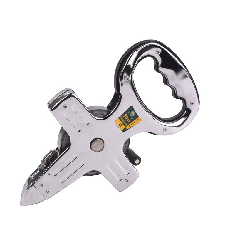Portable metric 30M 50M 100M Thickening Open Reel Steel Tape Measure with shelf for Woodworking Construction ABS Measuring tool