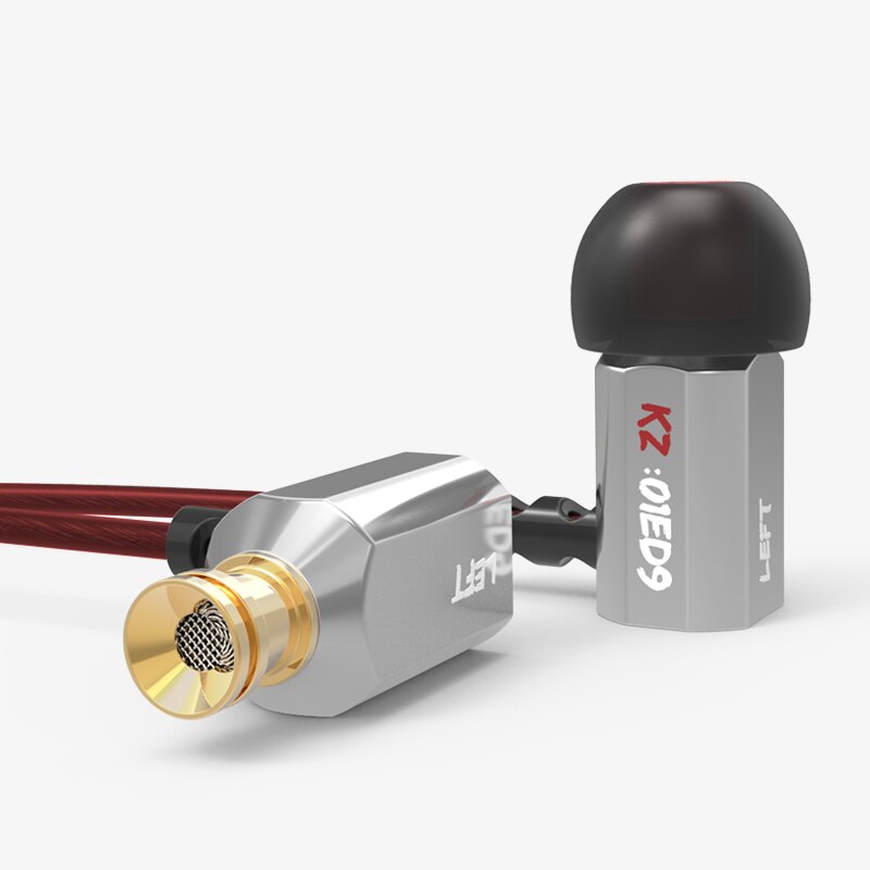 Kz ed9 fones de ouvido de alta fidelidade, super graves, música estéreo, fones de ouvido com cancelamento de ruído, fone de ouvido de celular com microfone