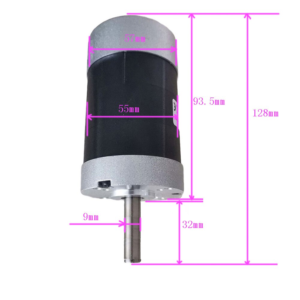 200W/0.2KW/Optische As Borstelloze Dc Spindel Motor + 55Mm Klem Withscrews + 48VDC Stappenmotor driver + 48VDC4.2A Voeding