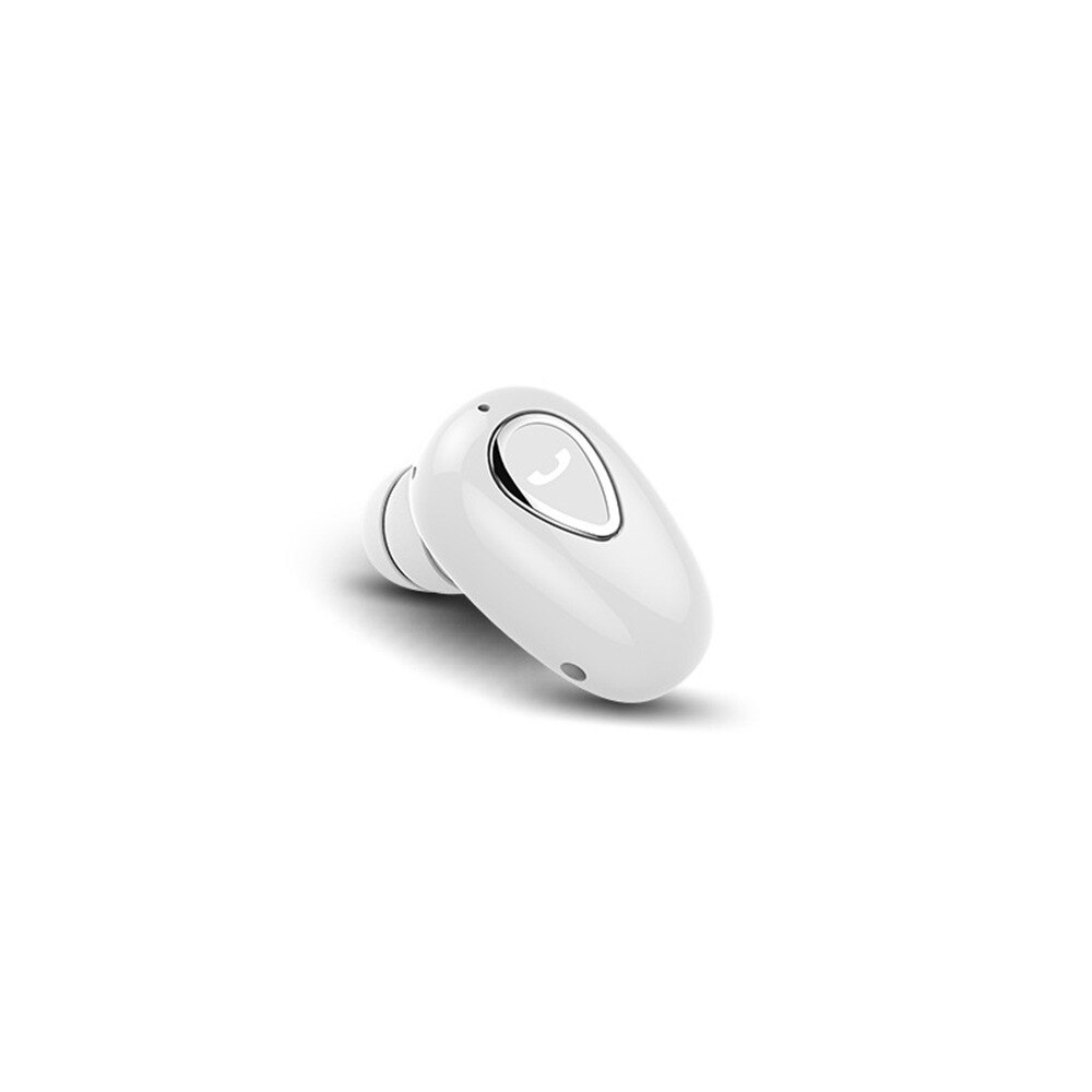 Draadloze Bluetooth Oortelefoon Mini Onzichtbare In-Ear Sport Oordopjes Met Microfoon Super Stereo Oortelefoon: WHITE