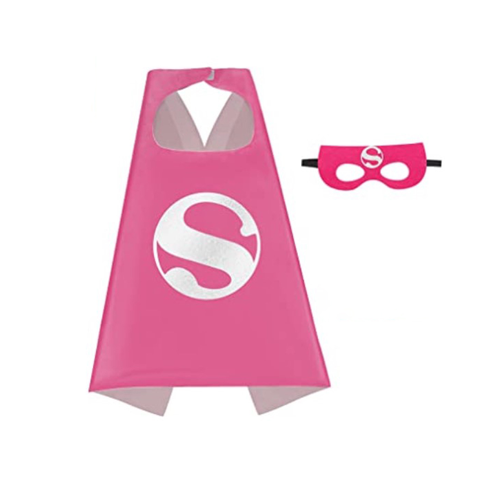 4 sets Superhero Capes masks for 3-10 Year Old girl Cartoon Dress Up Costumes Party Supplies Easter Halloween cloak
