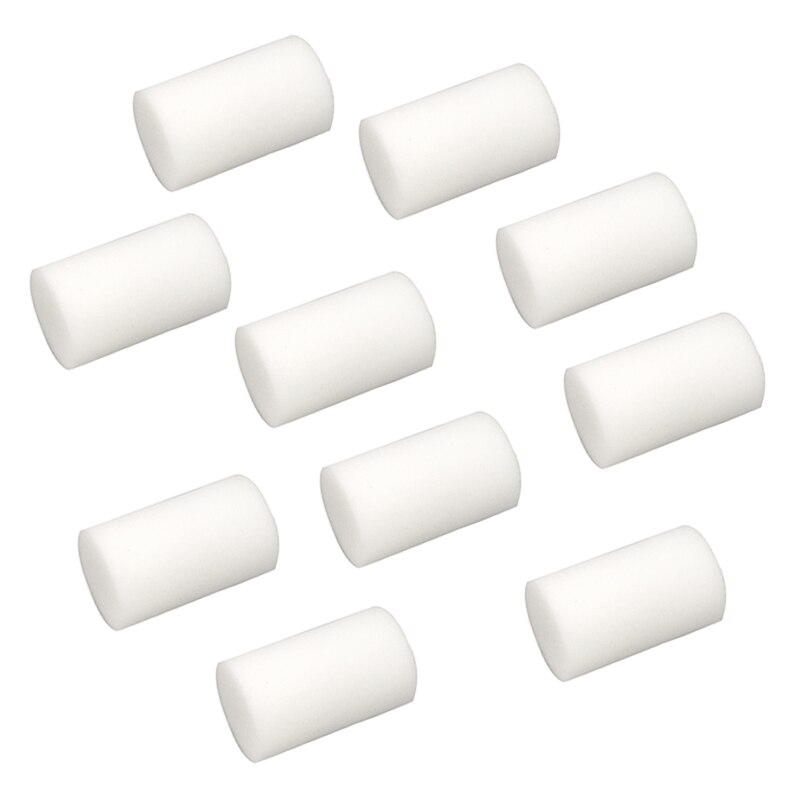 10-Pack 6Cm Verf Roller Foam Covers Vullingen Vervanging Wit Glad & Platte