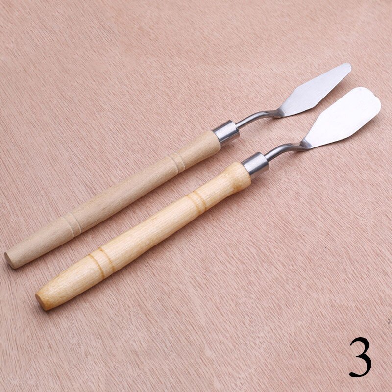 Stainless Steel Knife Palette Paint Tools Mixed Scraper Spatula Art Supplies for Artist Canvas Oil Paint: 2 pcs