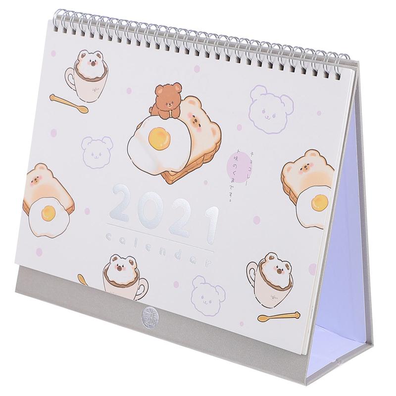 1 Pc Notepad Type Kalender Kalender Schema Kalender Voor Thuis Beer Leuke Kalender Kalender: As Shown 2