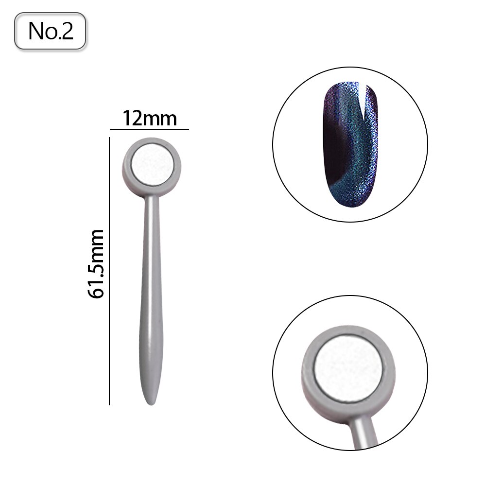 Kat Ogen Magneet Sterke Effect Magetic Voor 9D Kat Ogen Polijsten Multifunctionele Magnetische Pen Nail Decoratie Gereedschap: W-MC-2