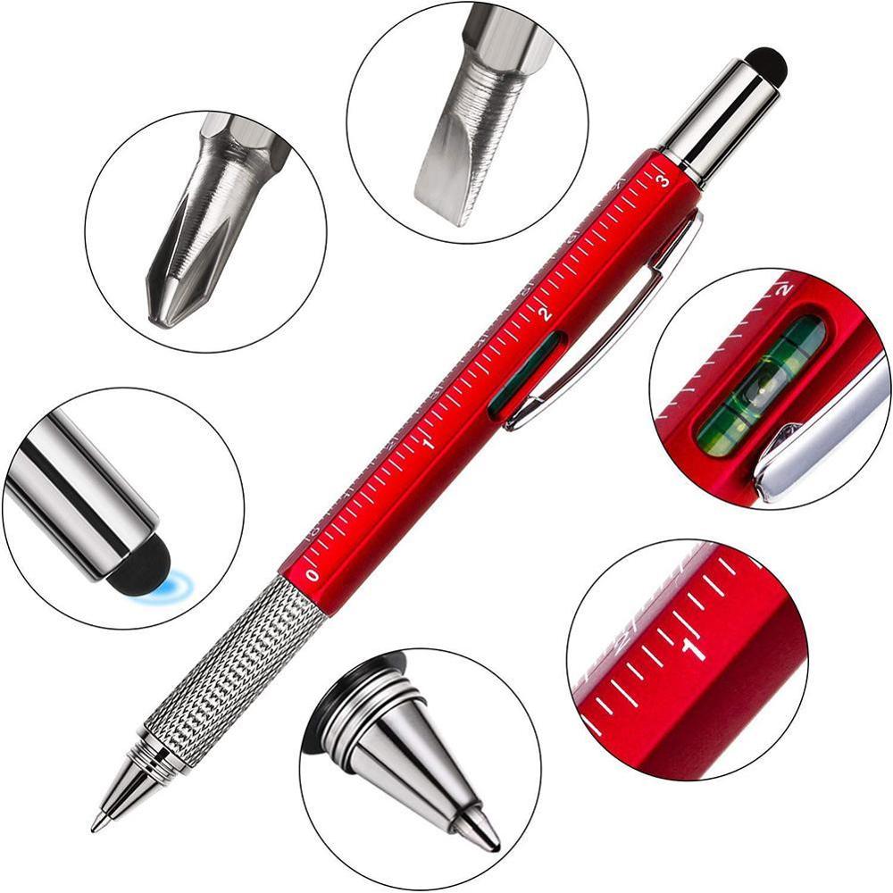 1 Pc Multifunctional Screwdriver Ballpoint Pen Screen Metal School stationery supplie pens office Tool X5A3