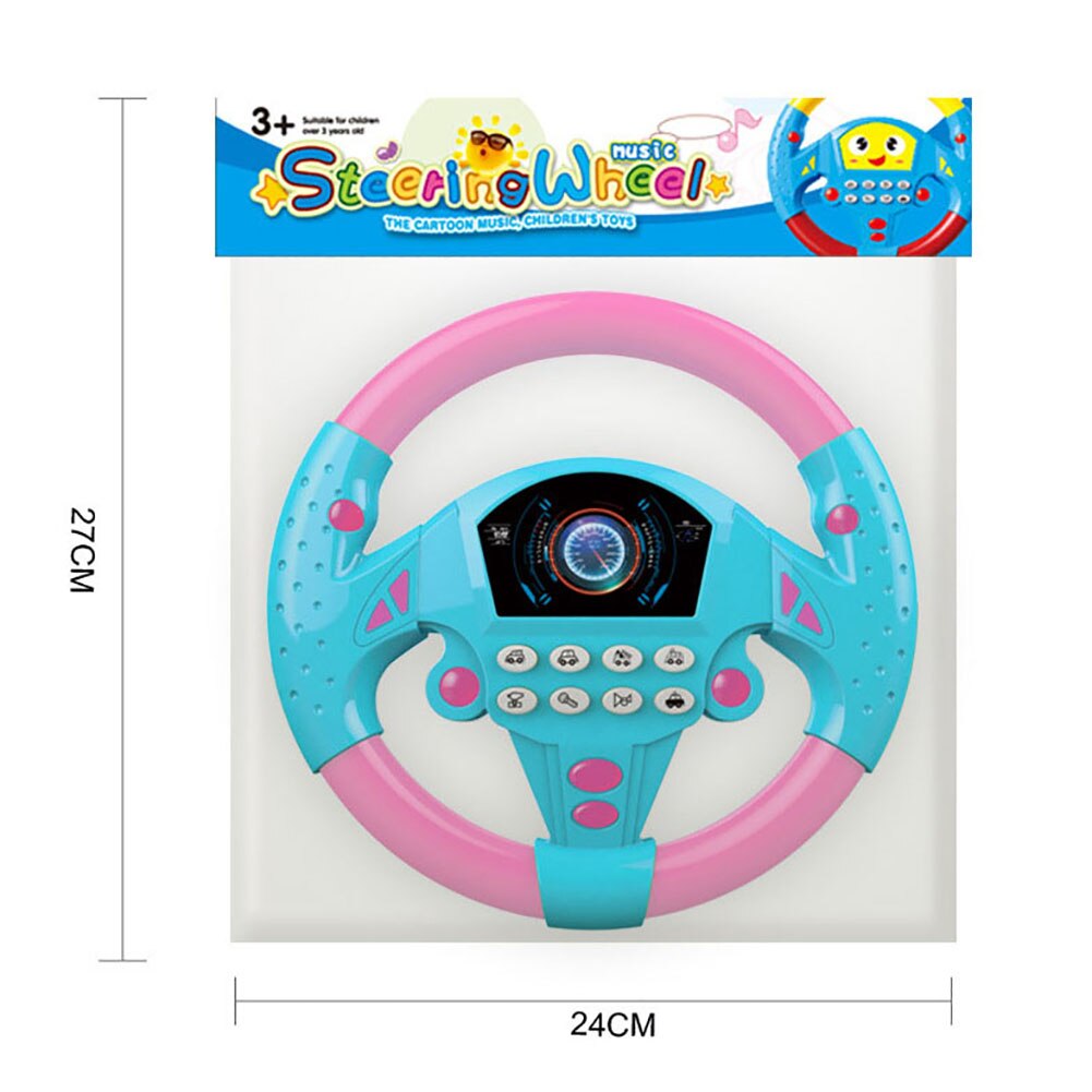 Juguete para niños simulación volante pequeño Copilots rueda de juguete de manejo simulada educación temprana juguete sonoro chico juguetes
