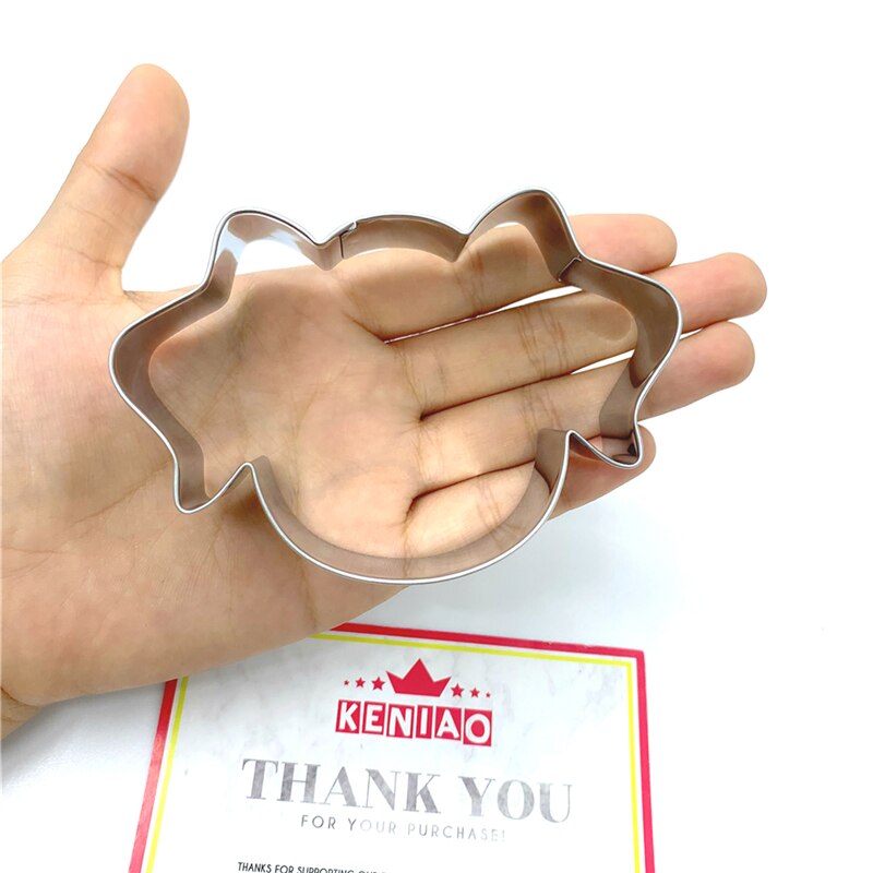 Keniao Hond Gezicht Cookie Cutter Voor Zelfgemaakte Hond Koekjes Treats-10X6.8 Cm-Hond Biscuit En Fondant cutter-Rvs