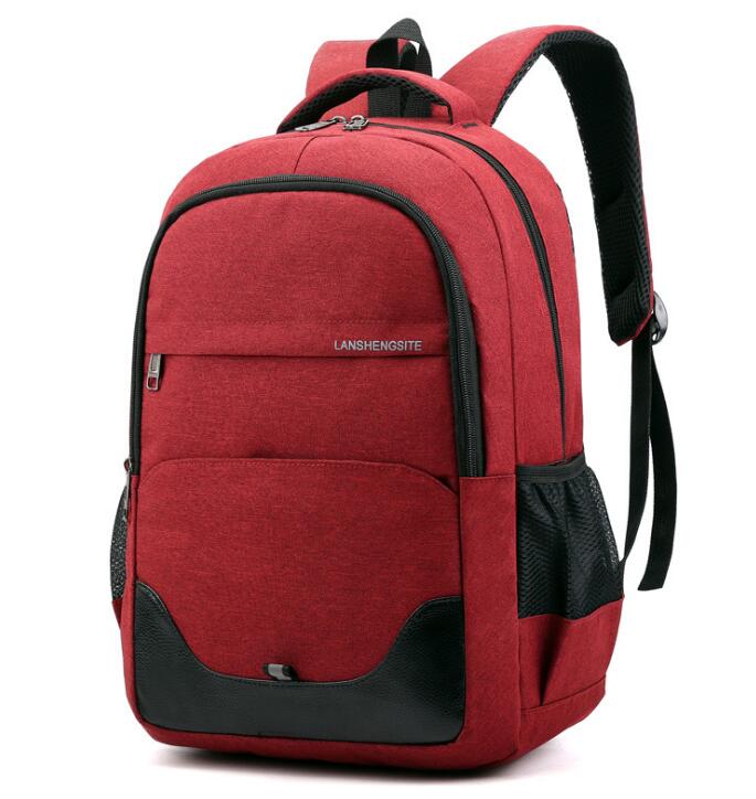 Chuwanglin unissex estilo preppy mochilas escolares mochila masculina casual 14 "portátil mochila moda sacos de viagem y70309: Vermelho