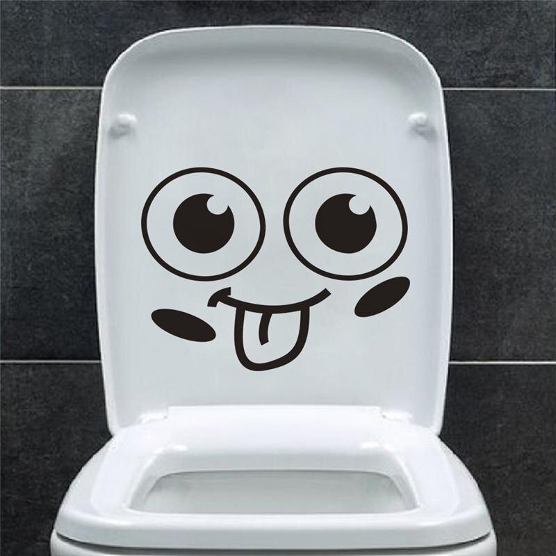 Funny Cute Pattern Toilet Stickers Cartoon Animals for Home Decoration Waterproof Vinyl Mural Art Diy 3d View WC Wall Decals