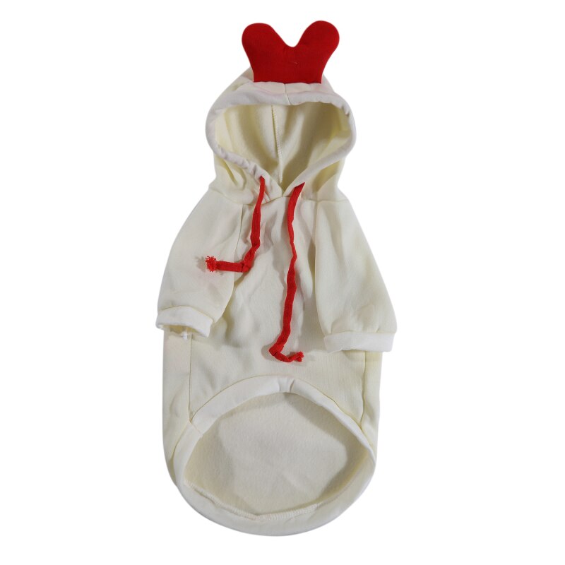 Śliczne łosia ubrania dla średniej wielkości placki zima jesień ciepłe zwierzęta placki z kapturem płaszcz psy chihuahua przebranie szczeniaka miękka osłona XS-XXL: B / S