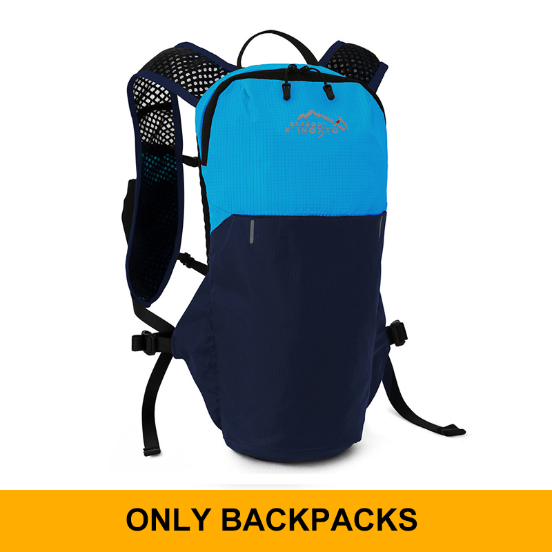 INOXTO Wasserdichter Laufrucksack, 5 l, ultraleichte Trinkweste, Rucksack, wandern- und Fahrradtasche, atmungsaktive Sporttasche, 2 l Wasserbeutel: weiße farbe
