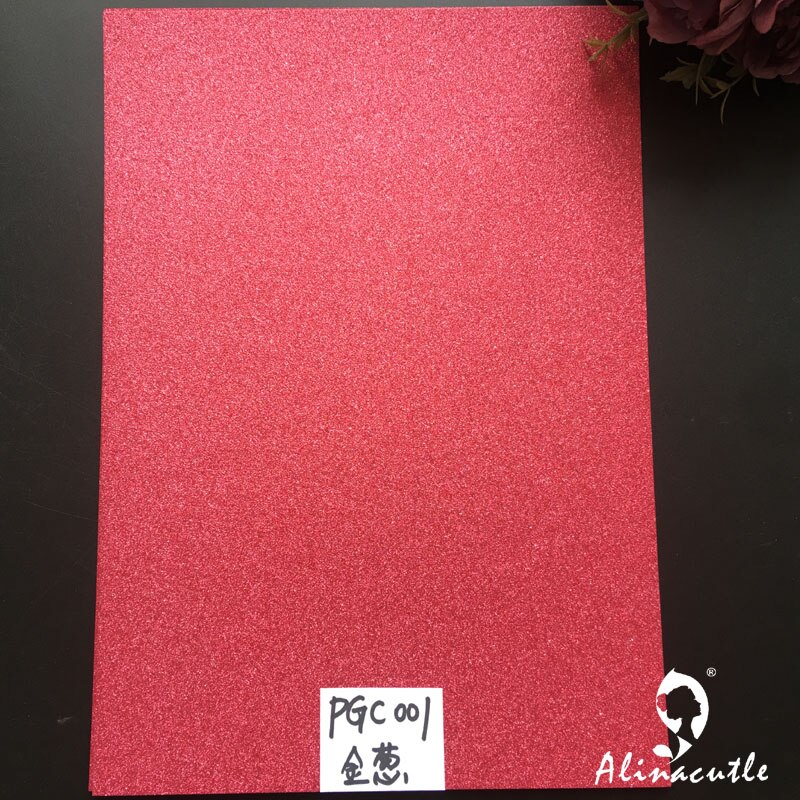 12pc 6 farger  x 2 ark kartong papir kartong fargenyanser glitter  a4 250 gsm papir gjør-det-selv scrapbooking papirpakke håndverkskort
