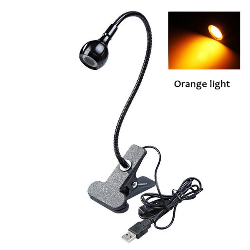 Clip Wireless Table Lamp Study Rechargeable LED Reading Desk Lamp Table Light Flexo Lamps Table Clip Lamp With Switch: black / White light