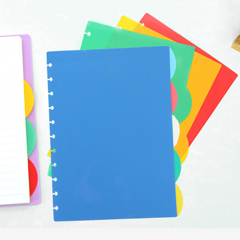 A4 Mushroom Hole Notebook File Index Page Separator Page Mushroom Planner Bookmark Page Loose-leaf Accessories Notebook Supplies