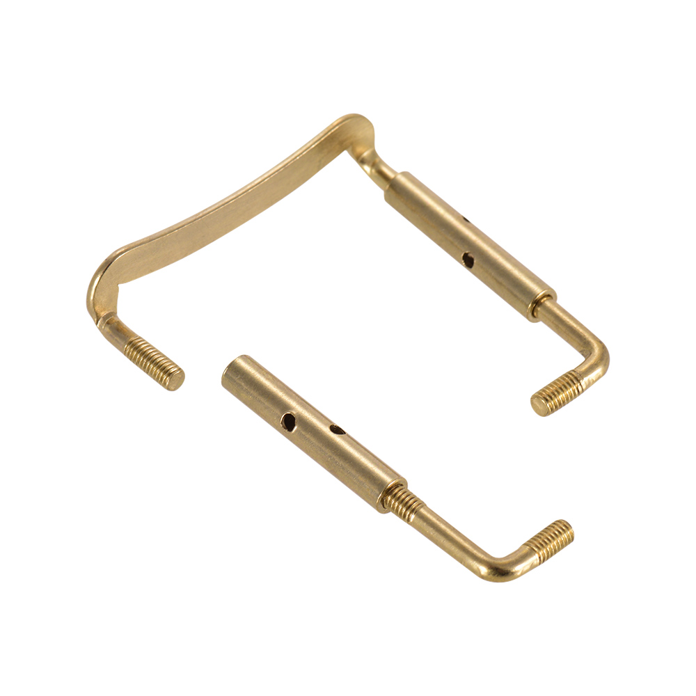 Abrazadera con tornillos para el soporte de la barbilla del violín 4/4 , tornillo de fijación Chinrest para piezas y accesorios de violín 4/4, 2 uds
