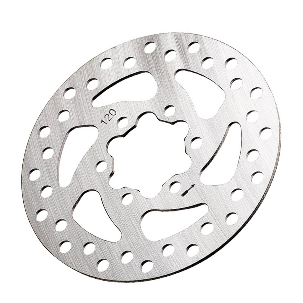 1pc Universal 120mm Brake Disc Six-hole Stainless Steel Brake Replacement Disc Brake Parts for Small Specification Vehicl